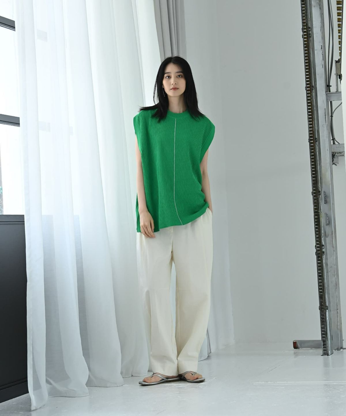 着用イメージ 170cm グリーン