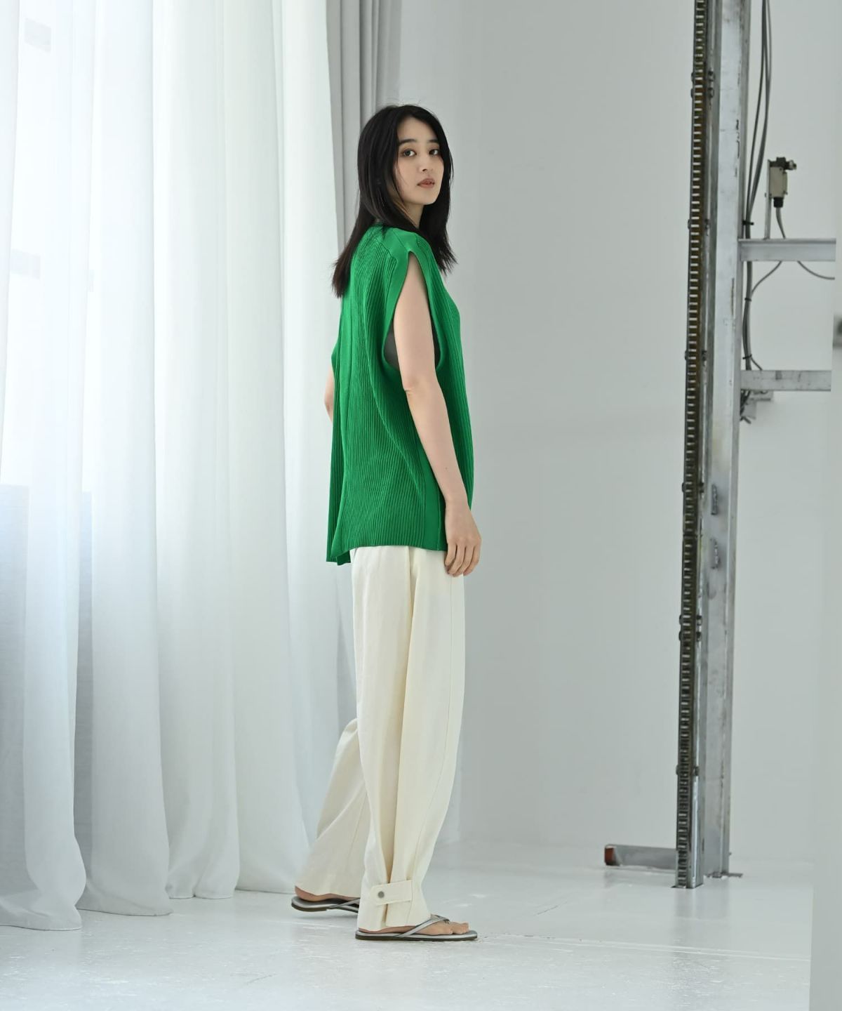 着用イメージ 170cm グリーン