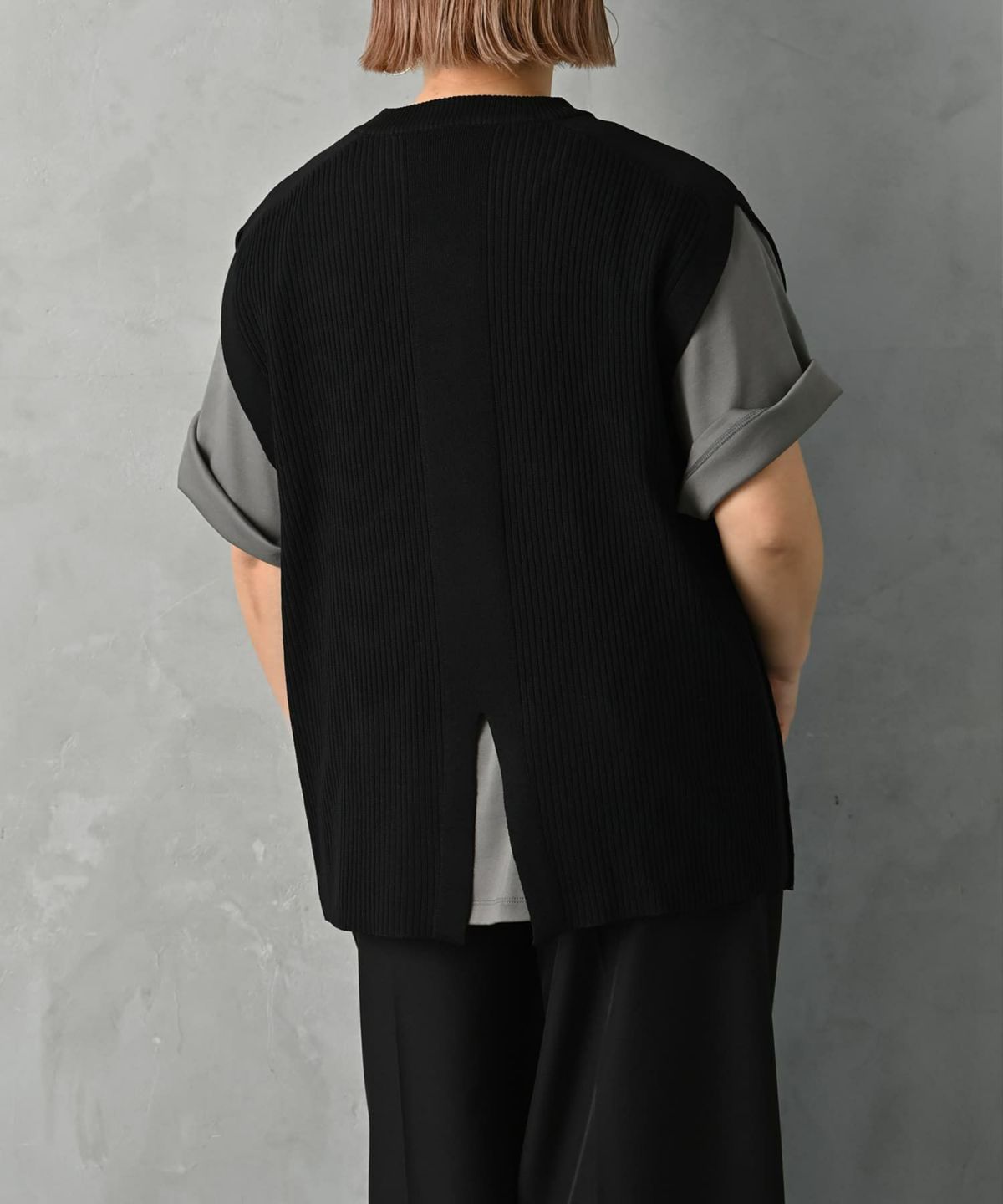 着用イメージ 163cm ブラック