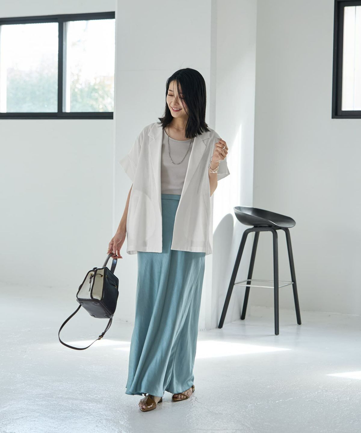 着用イメージ 165cm ホワイト