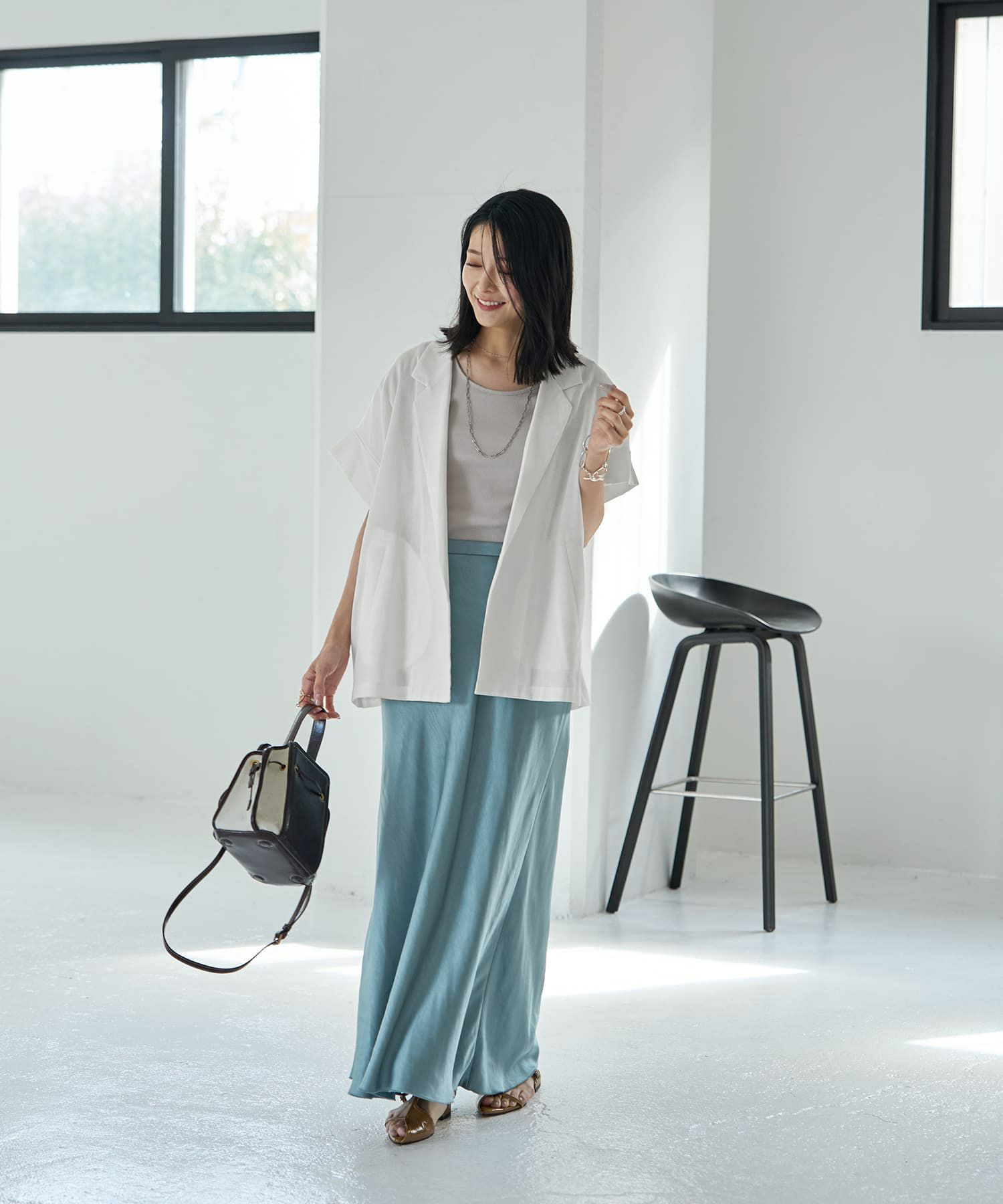 着用イメージ 165cm ホワイト