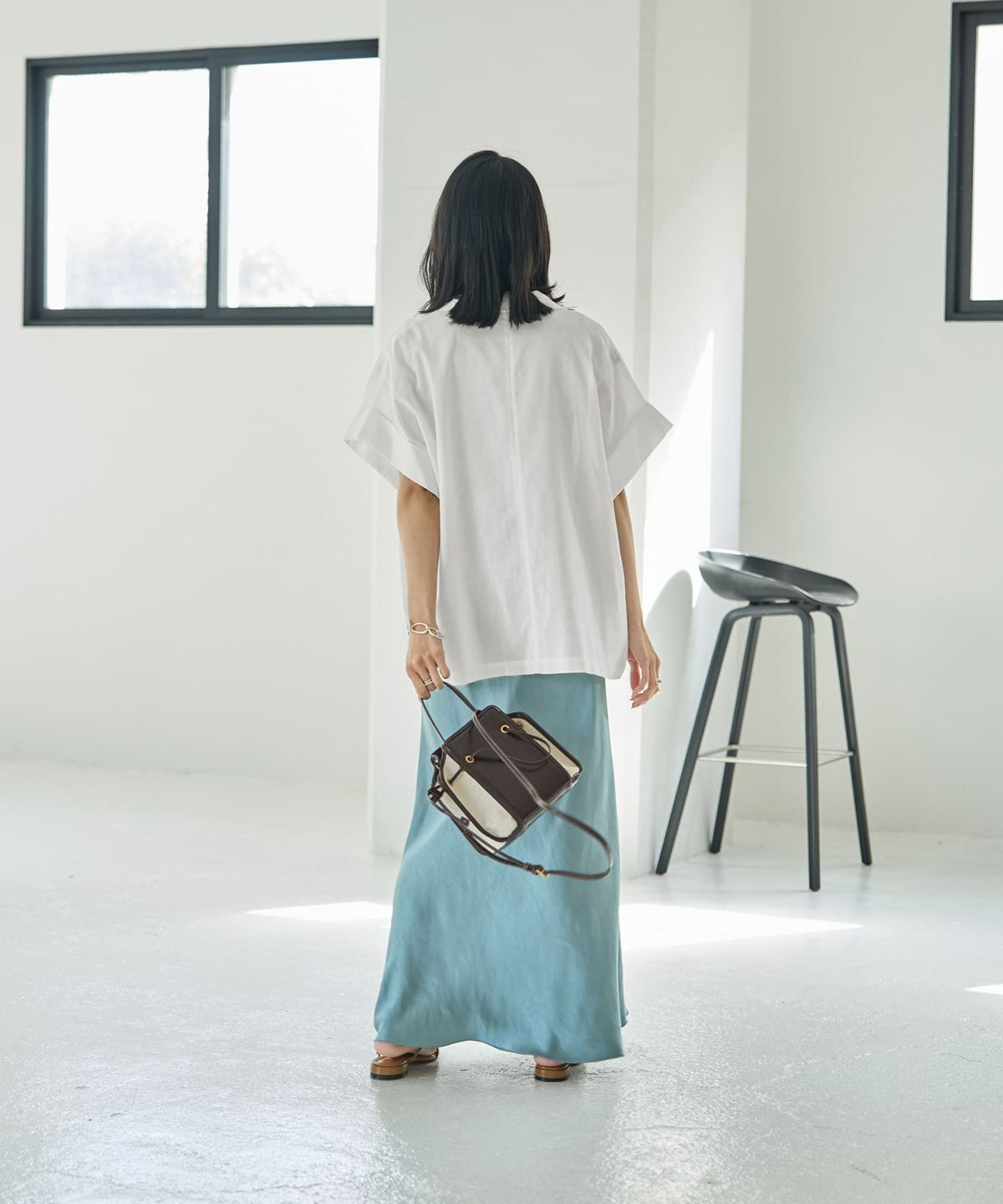 着用イメージ 165cm ホワイト