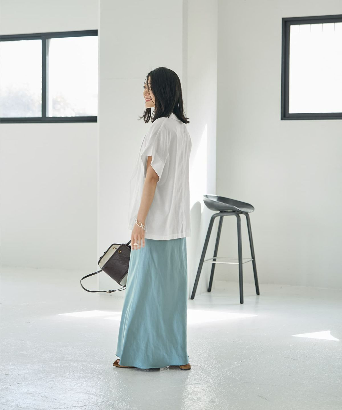 着用イメージ 165cm ホワイト