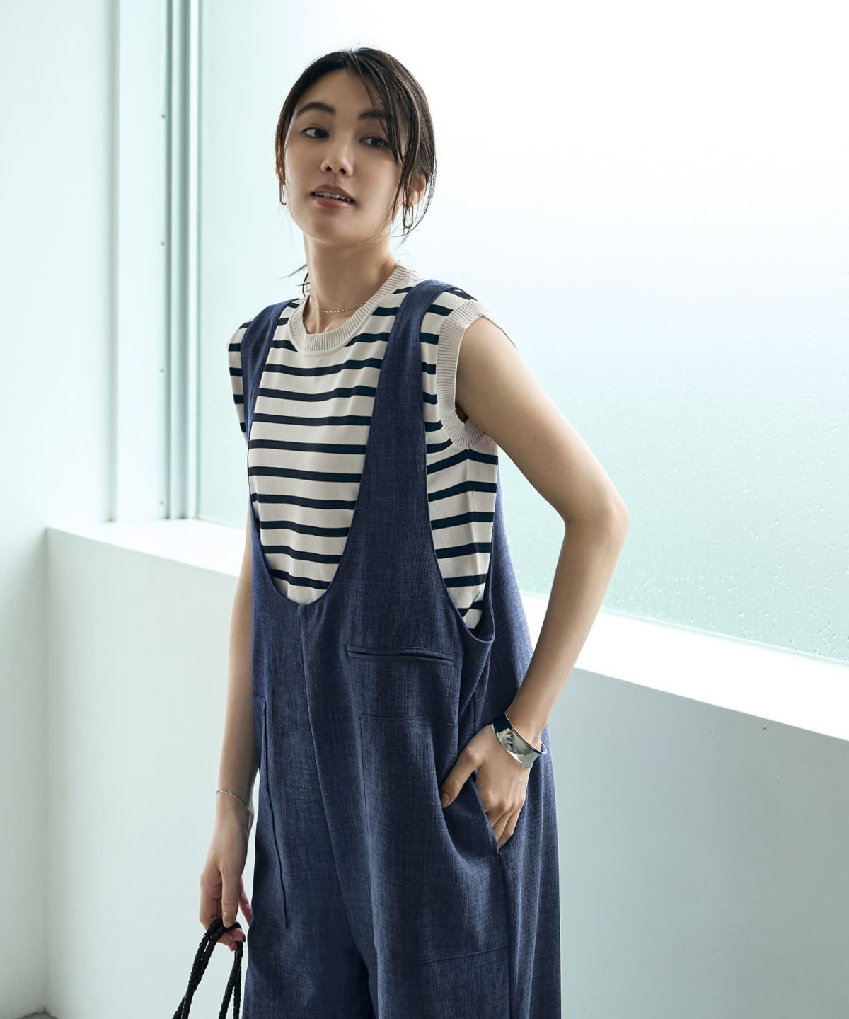 着用イメージ 166㎝　02サイズ　ブルーミックス