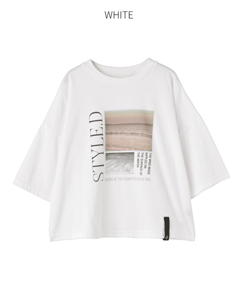 スタイルデリ STYLE DELI 【Made in JAPAN】ロゴプリントTシャツ／BALTIMORE （ホワイト） Made in JAPAN】ロゴプリントTシャツ／BALTIMORE | おしゃれな