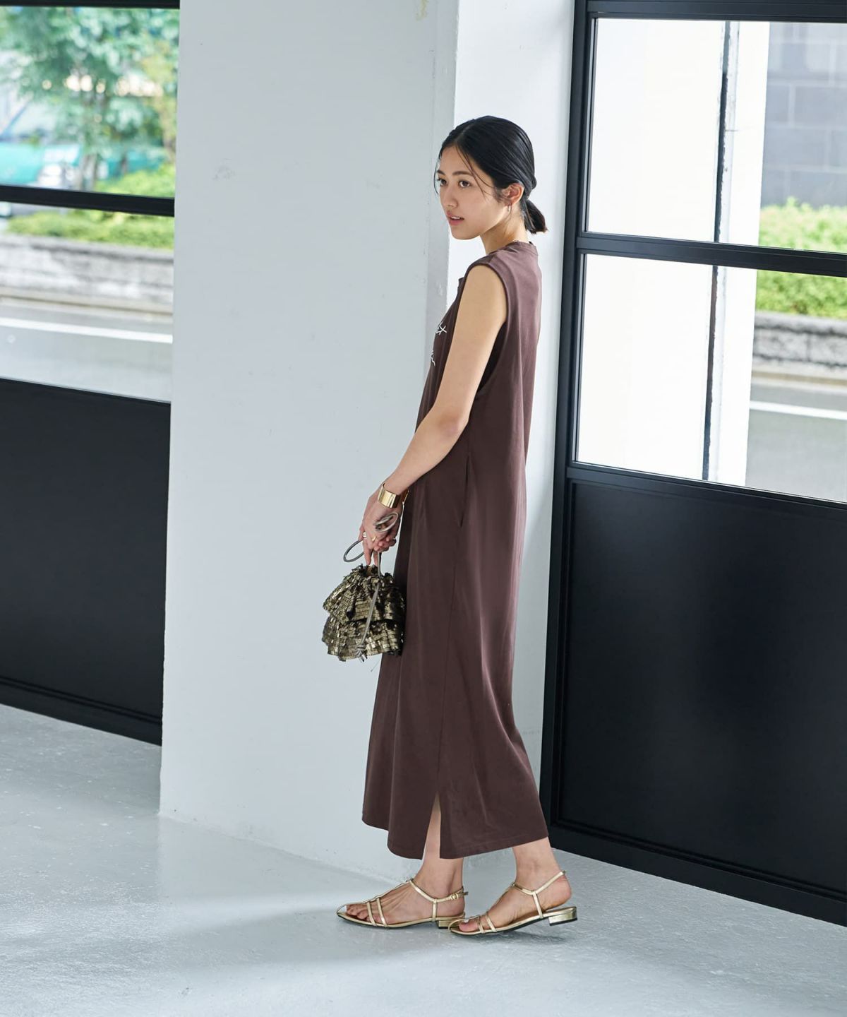 着用イメージ 166㎝　02サイズ　チョコレート