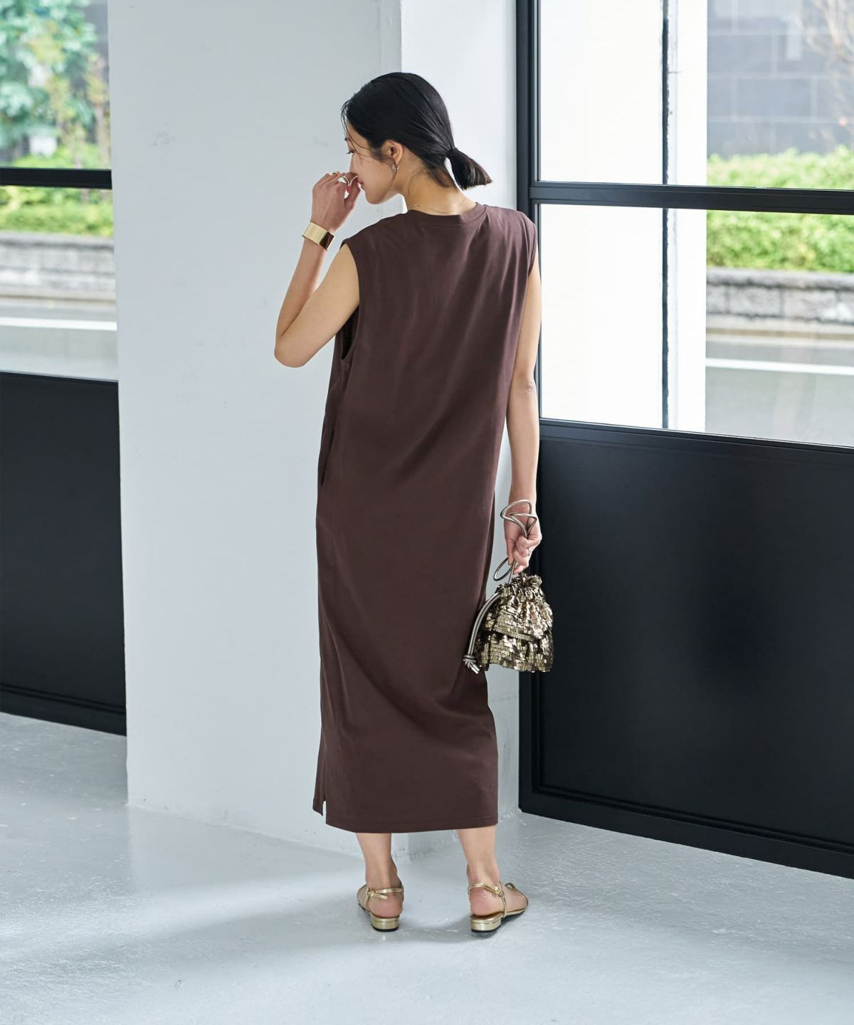 着用イメージ 166㎝　02サイズ　チョコレート