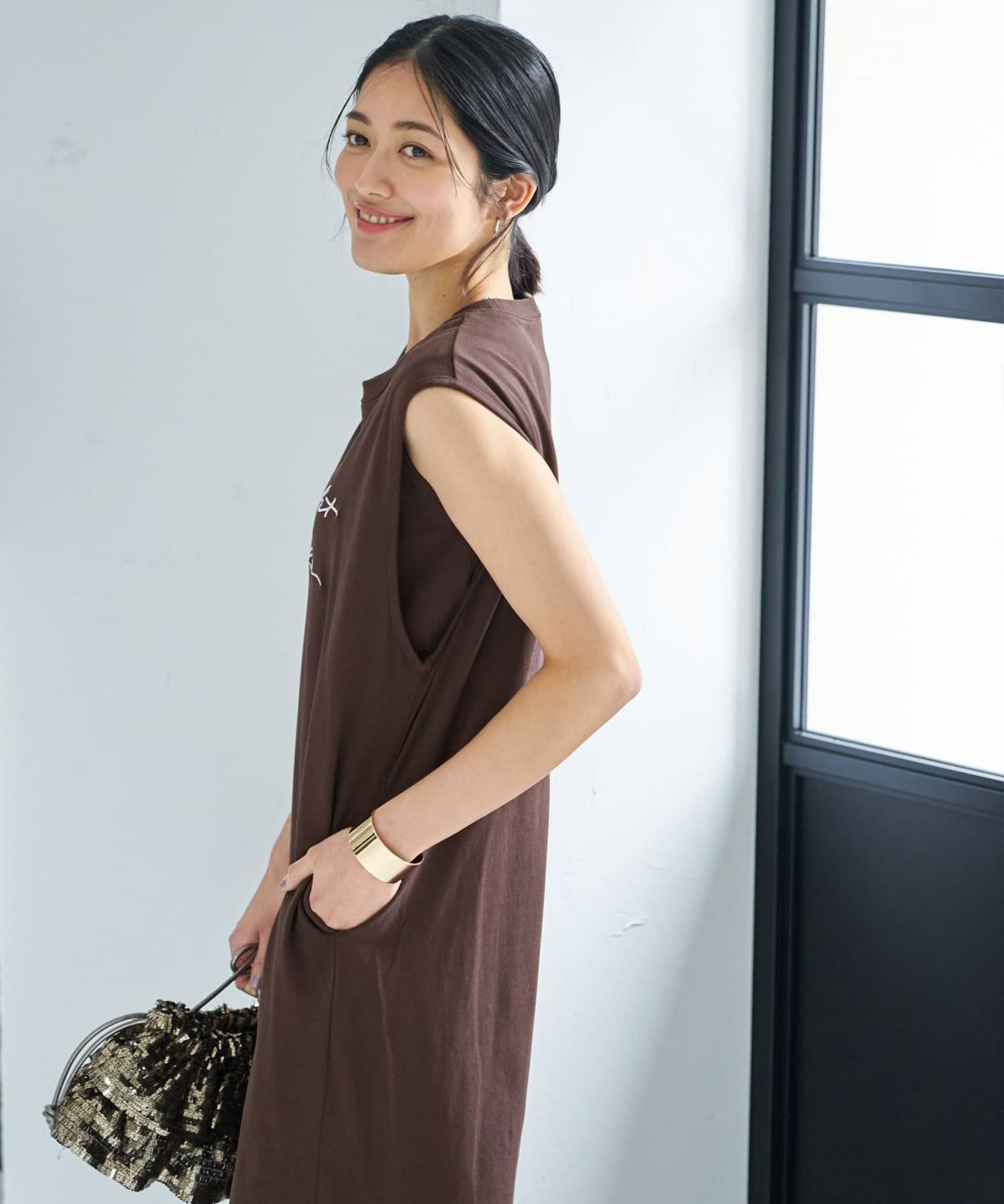 着用イメージ 166㎝　02サイズ　チョコレート