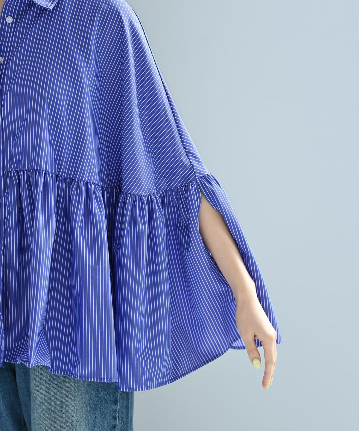 着用イメージ 172cm ブルー