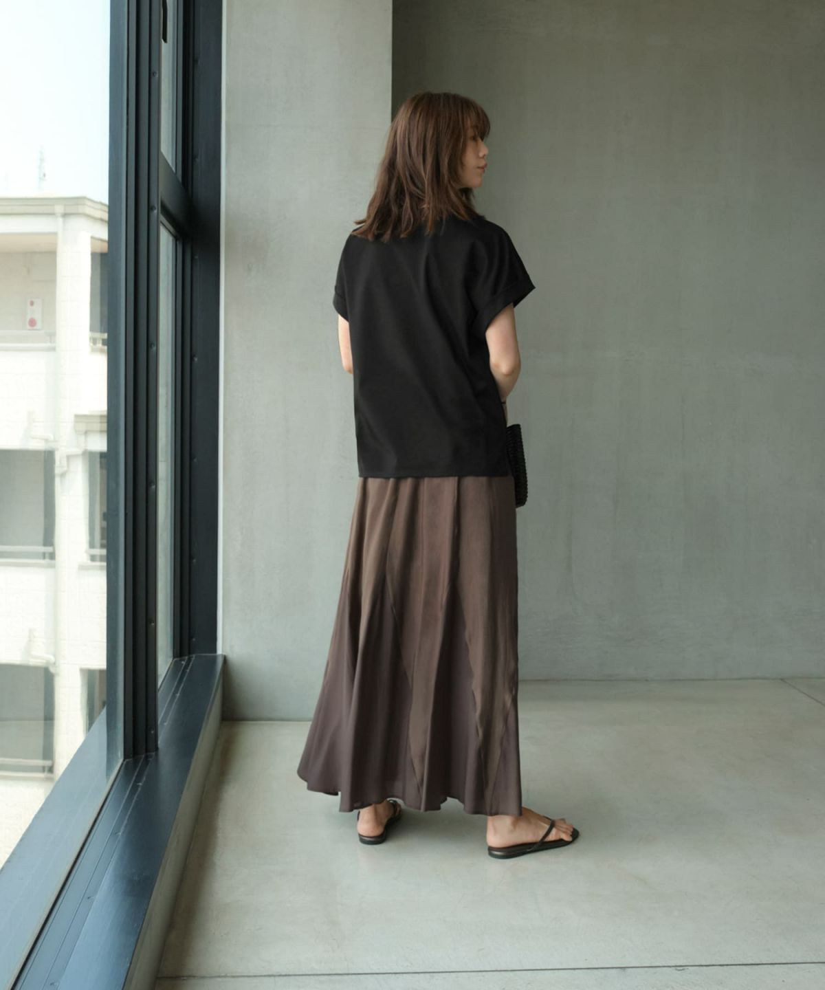 着用イメージ 166cm 02サイズ セピアMIX