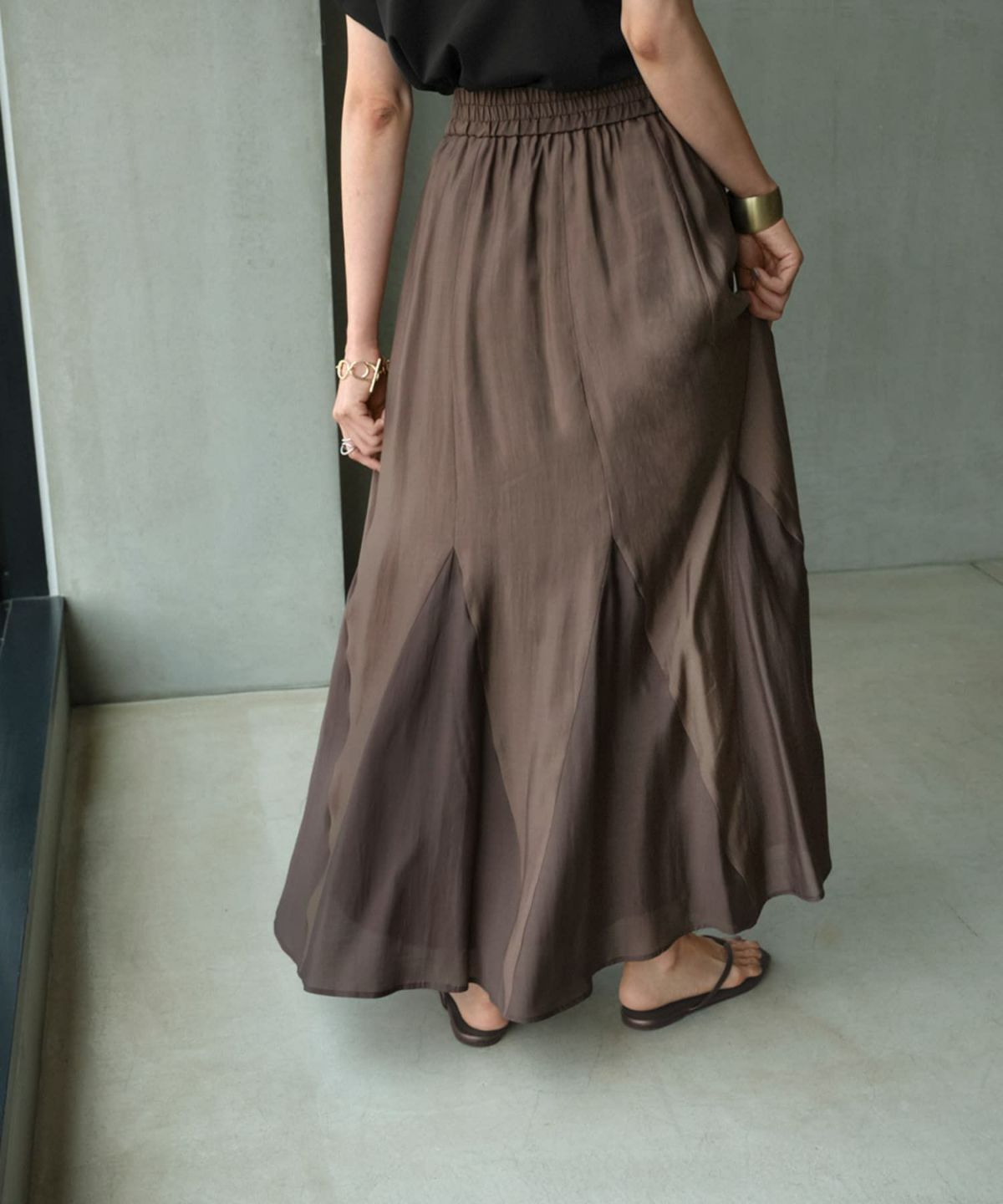 着用イメージ 166cm 02サイズ セピアMIX