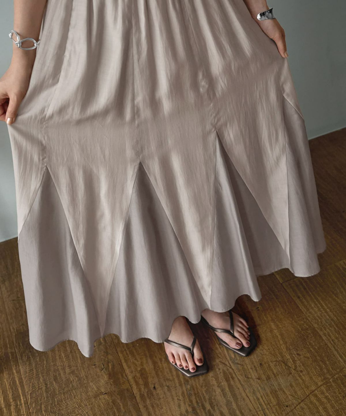 着用イメージ 166cm 02サイズ グレージュMIX