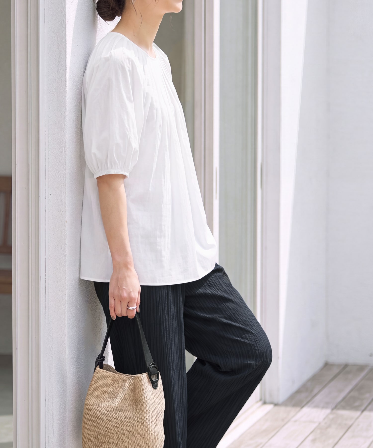 着用イメージ 168cm　ホワイト