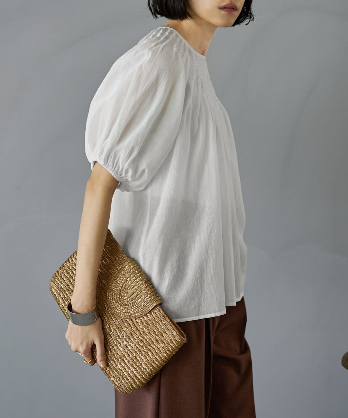 着用イメージ 168cm　ホワイト