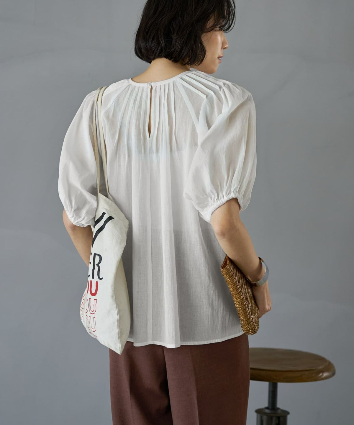 着用イメージ 168cm　ホワイト