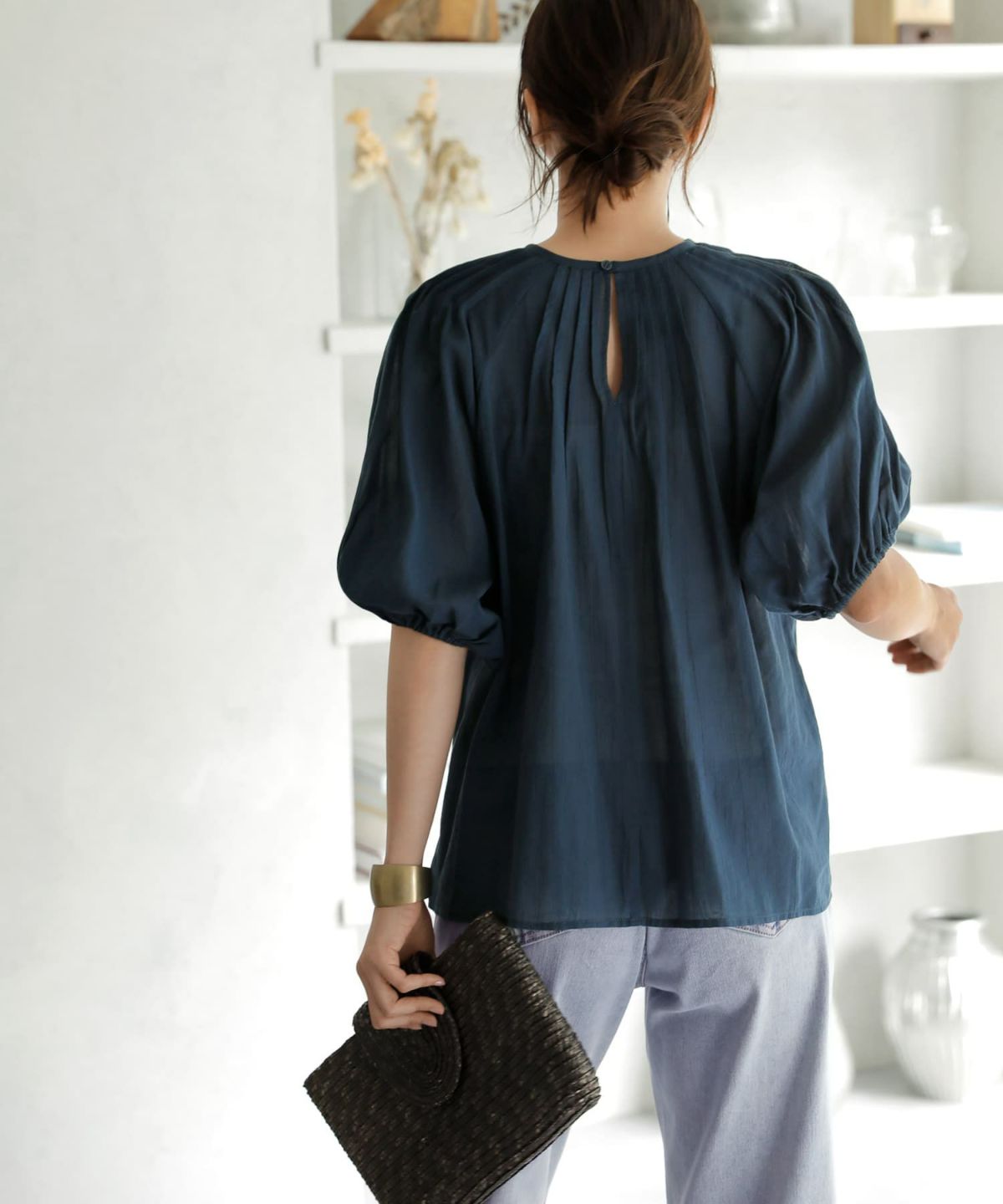 着用イメージ 166㎝　ネイビー