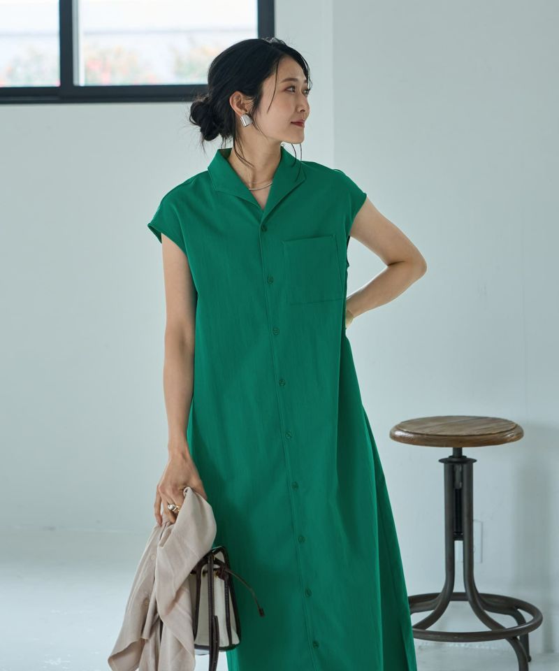 ZARA <新品未使用> オリーブグリーン シャツワンピース XS