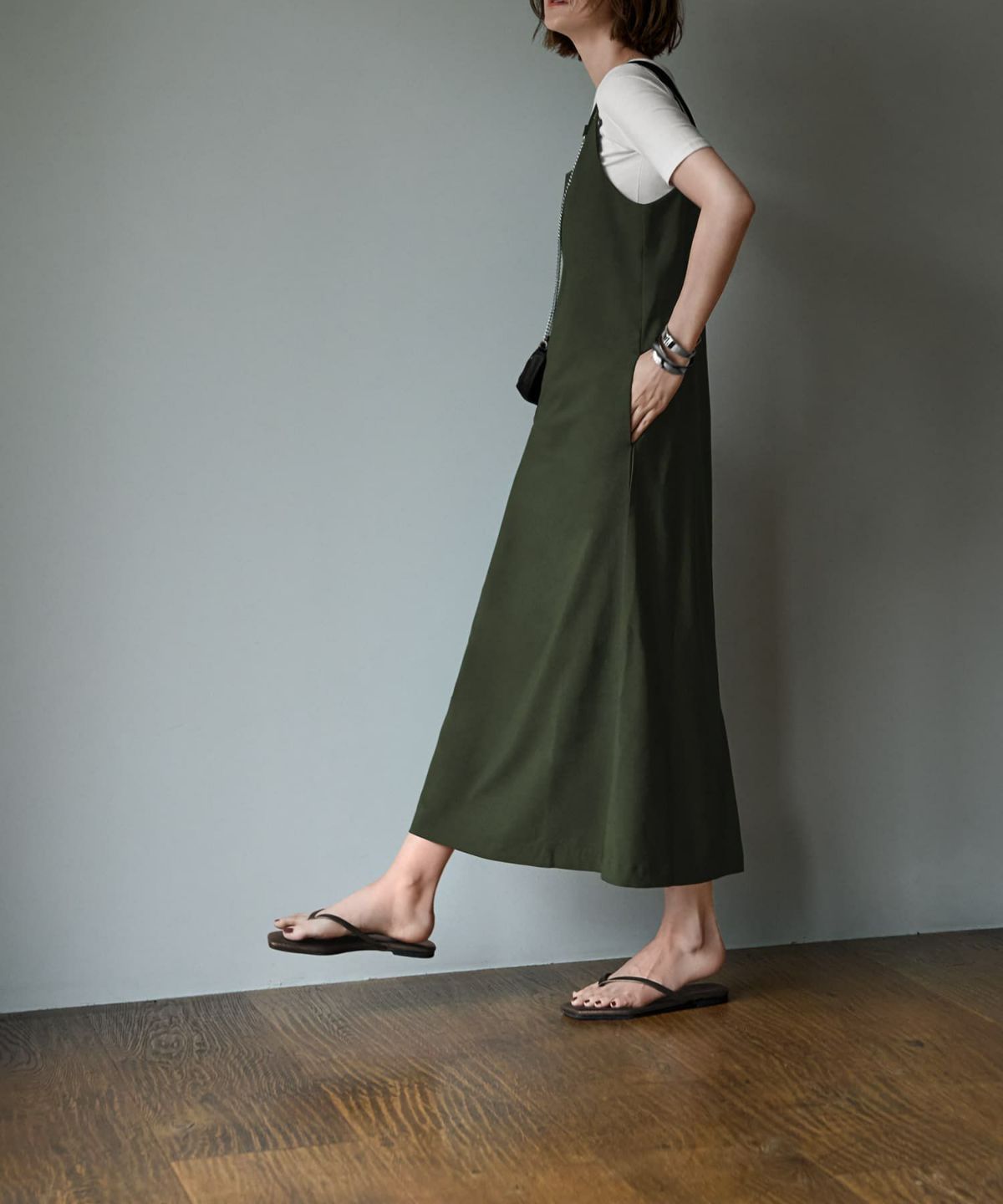 着用イメージ 166cm マッチャ