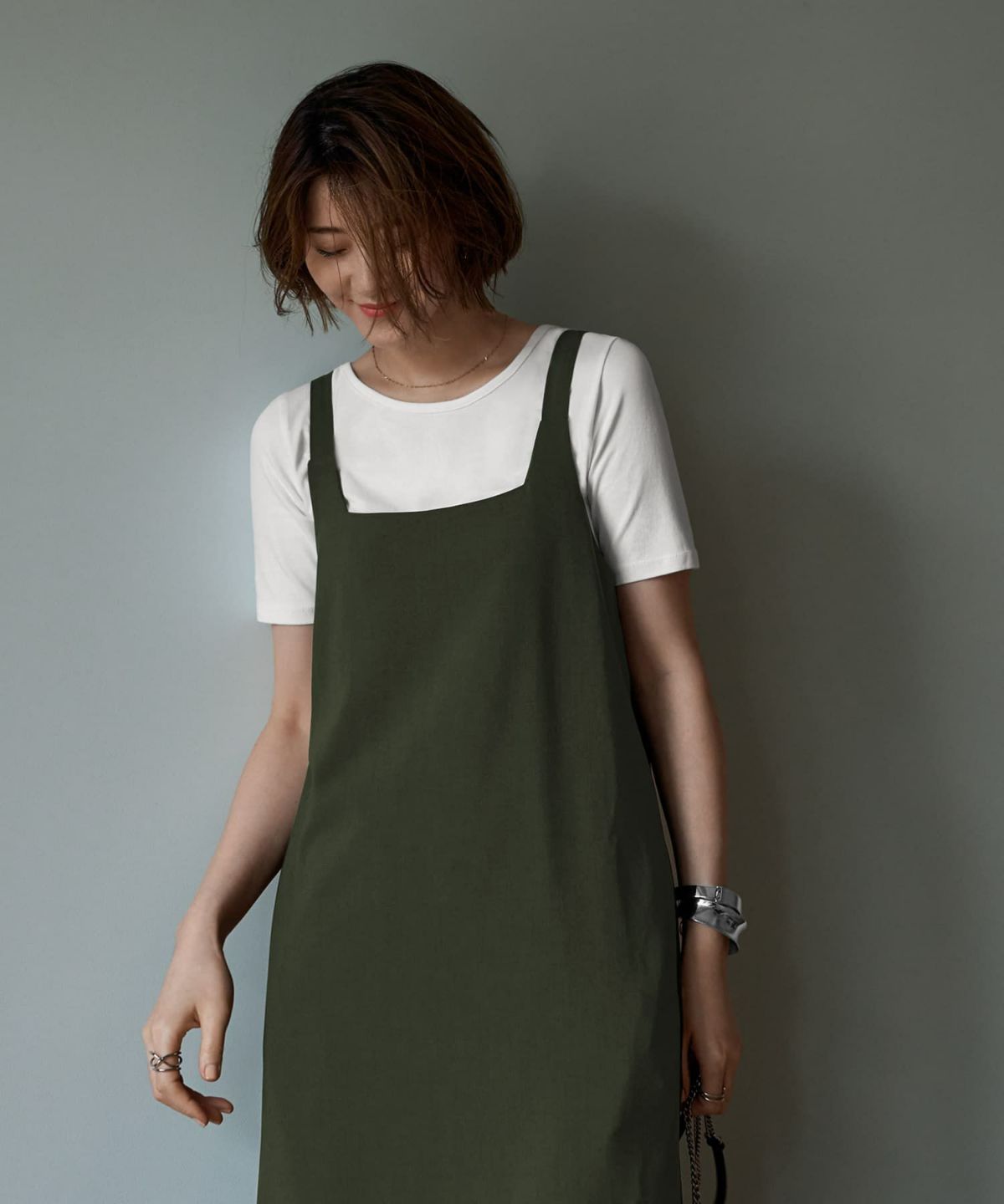 着用イメージ 166cm マッチャ