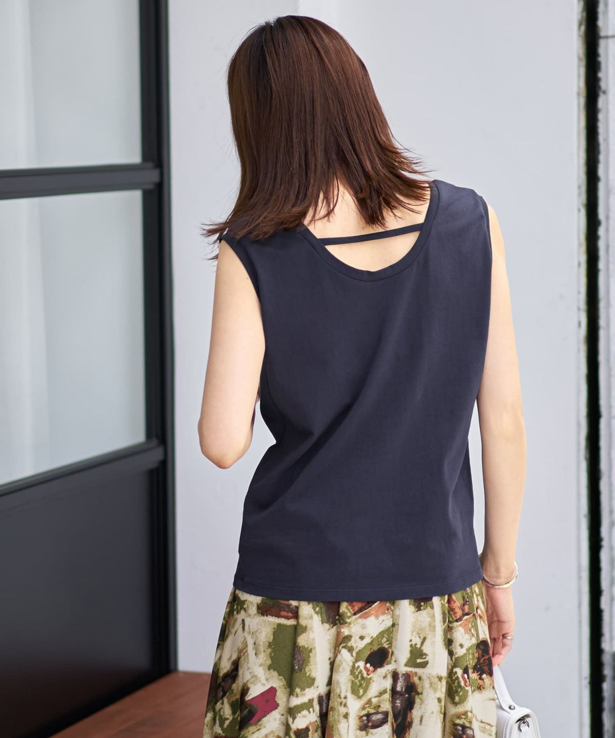 着用イメージ 166cm　ネイビー