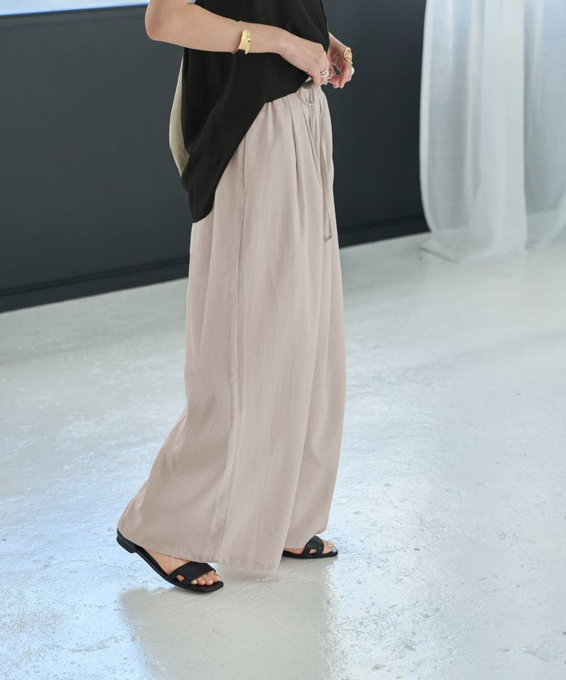タグ付き✨　レアセル　サルエルパンツ　モンペ　タック　オリーブ　L rehacer スラックス : Trip Tuck Pants / トリップタックパンツ