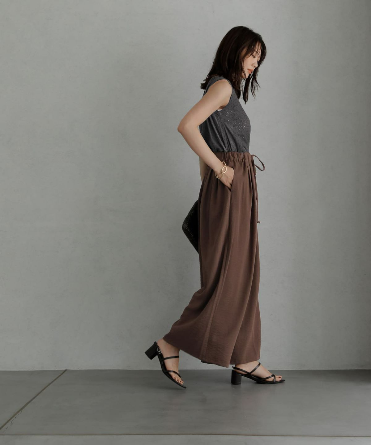 着用イメージ 166cm　02サイズ　ブラウン