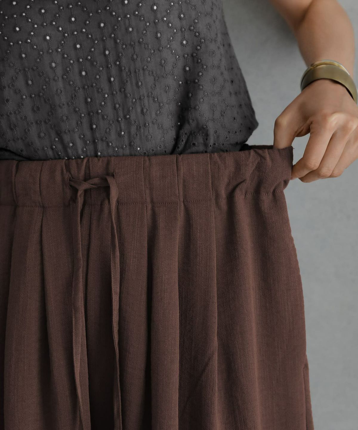 着用イメージ 166cm　02サイズ　ブラウン