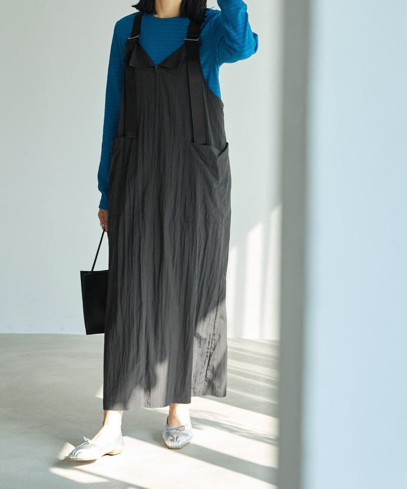 STYLE DELI｜フロント折り返しジャンパースカート | Rakuten
