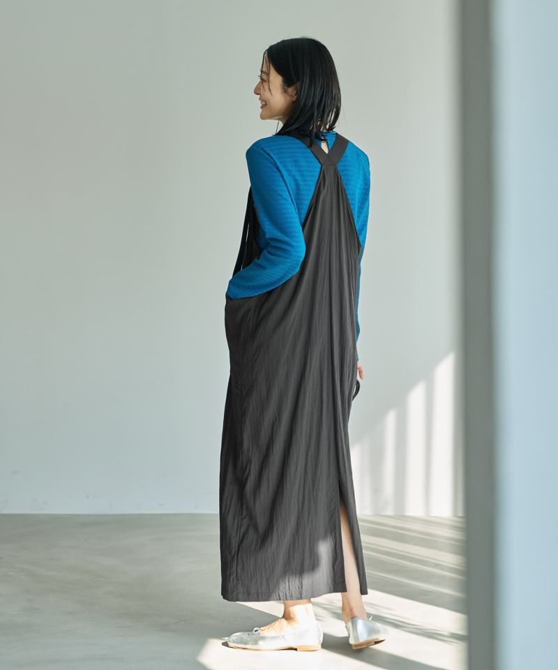 新品【STYLE DELI 】スタイルデリ フロント折り返しジャンパースカート フロント折り返しジャンパースカート | おしゃれな大人