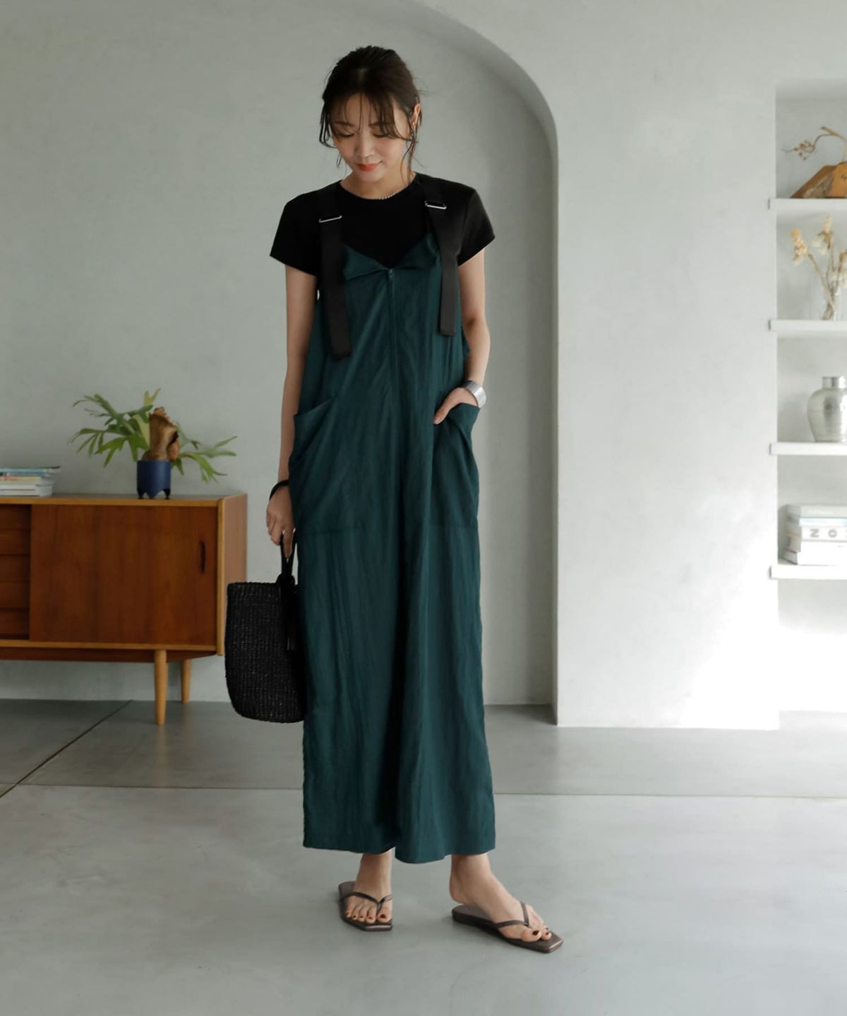 着用イメージ 166㎝　02サイズ　ダークグリーン