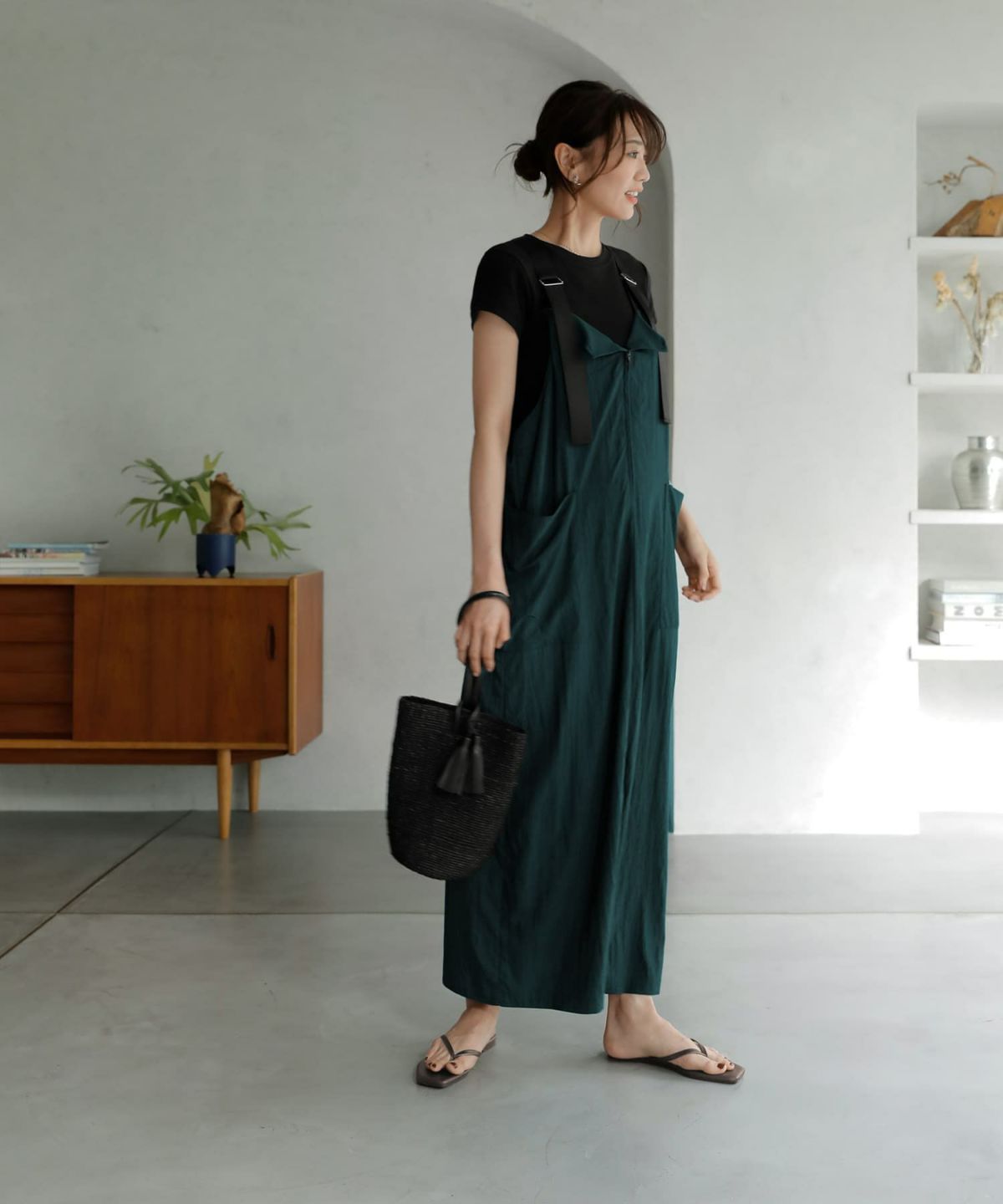 着用イメージ 166㎝　02サイズ　ダークグリーン