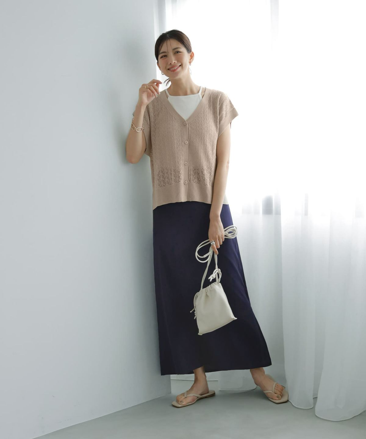 着用イメージ 165cm 02サイズ ネイビー