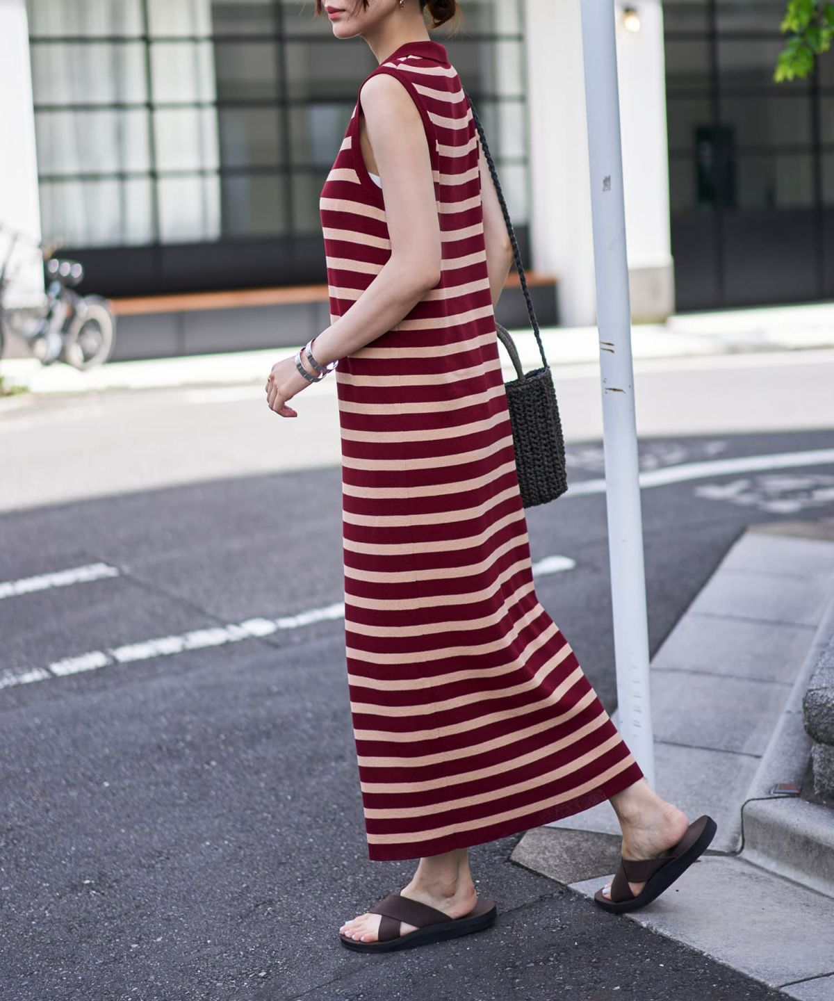 着用イメージ 166cm　02サイズ　ボルドー