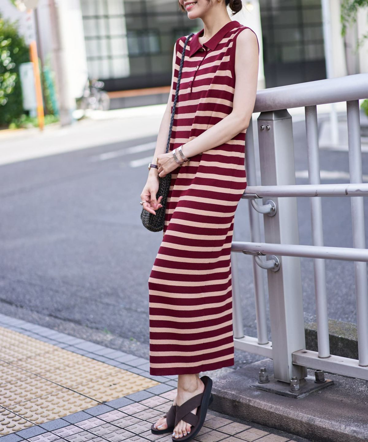 着用イメージ 166cm　02サイズ　ボルドー