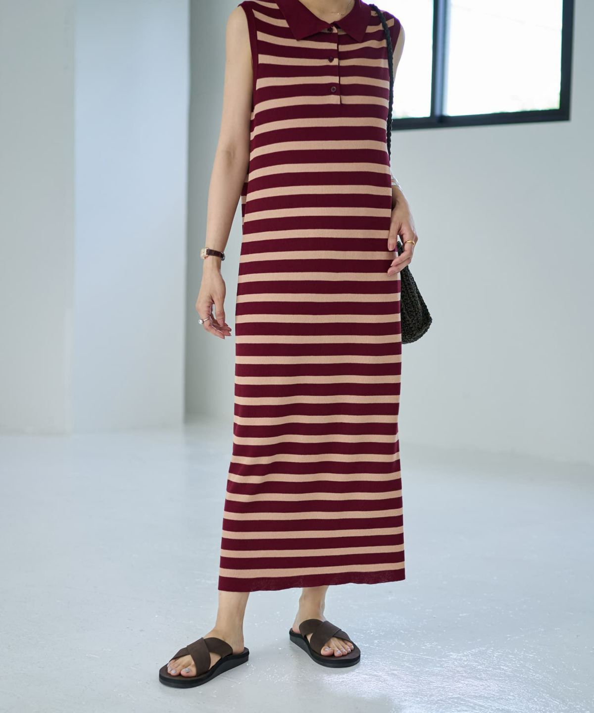 着用イメージ 166cm　02サイズ　ボルドー