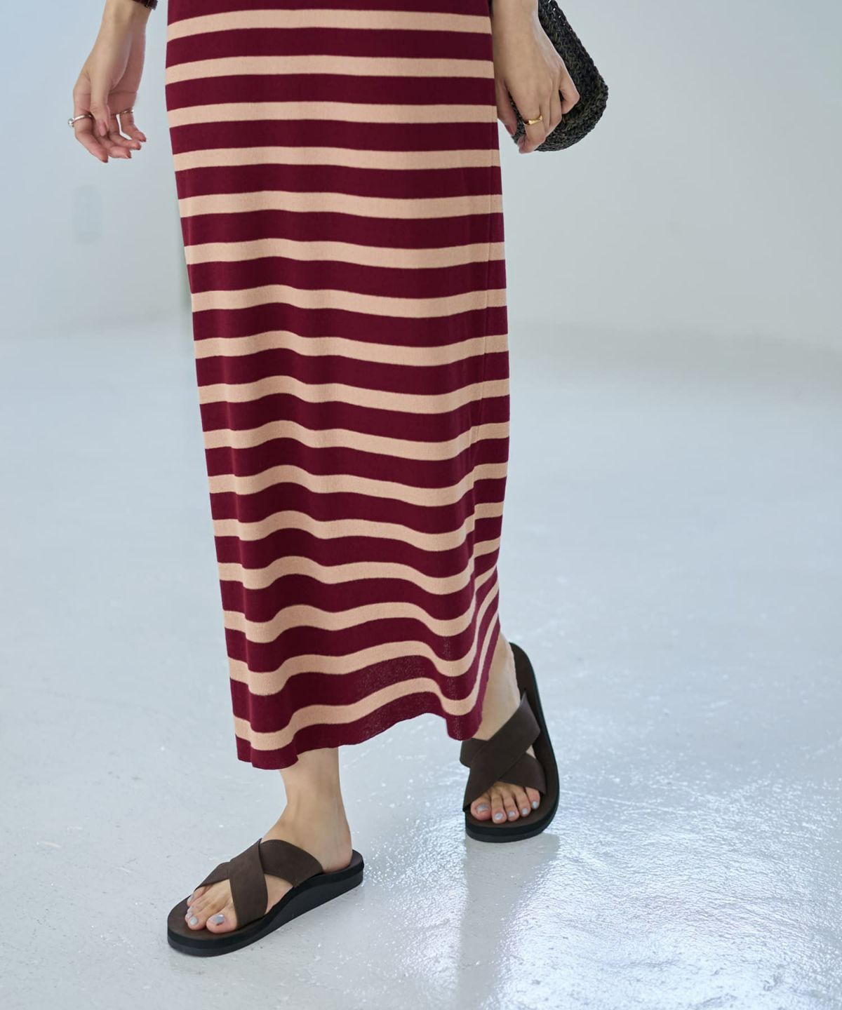 着用イメージ 166cm　02サイズ　ボルドー