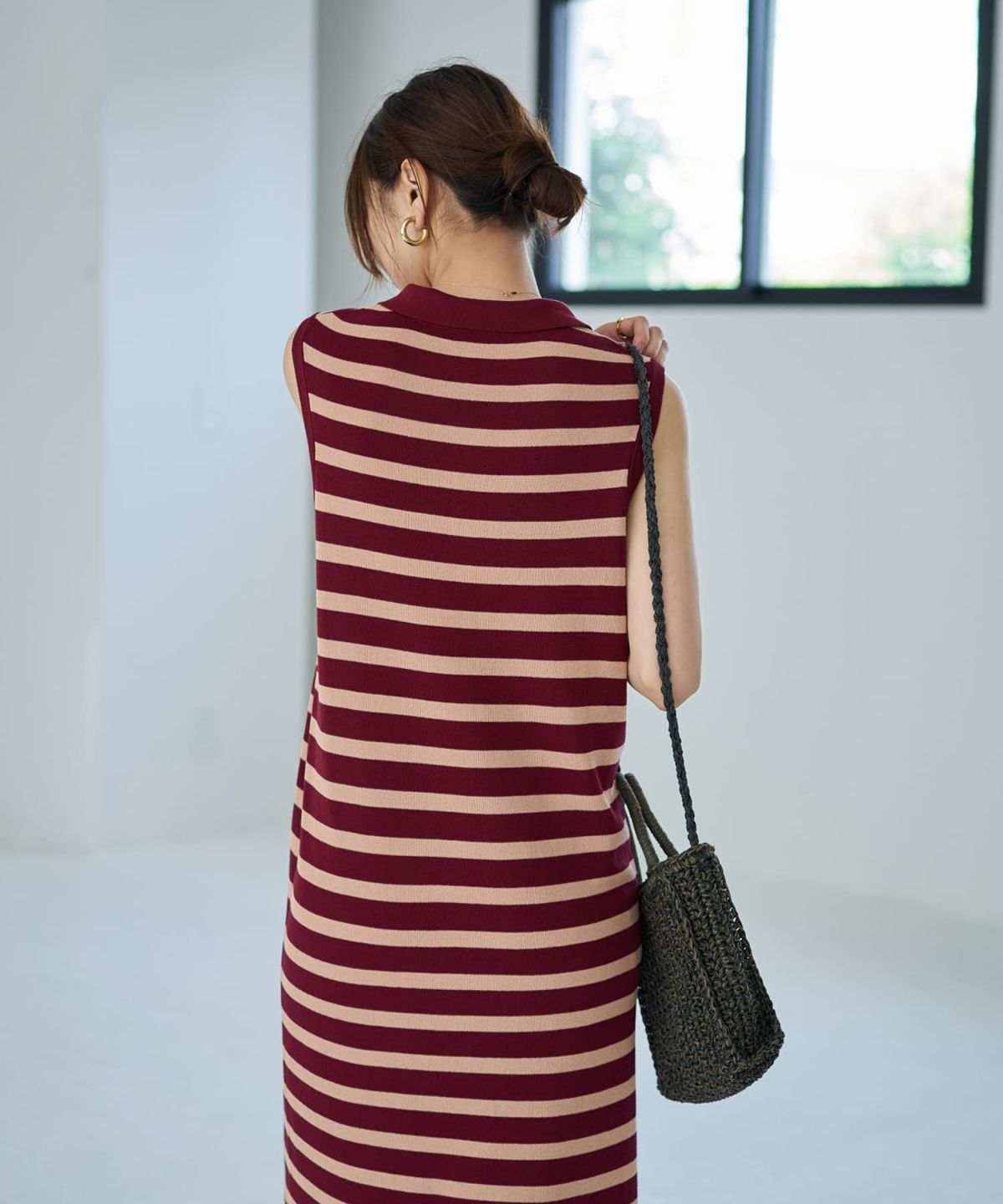 着用イメージ 166cm　02サイズ　ボルドー