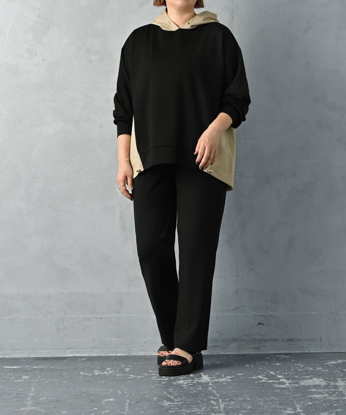 着用イメージ 163cm Regular ブラック