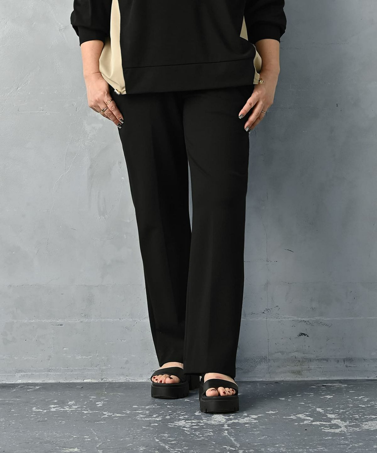 着用イメージ 163cm Regular ブラック