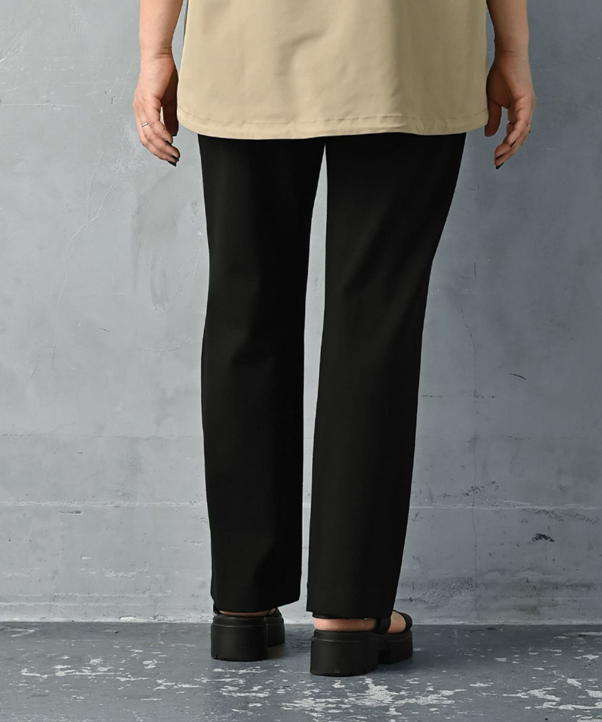 着用イメージ 163cm Regular ブラック