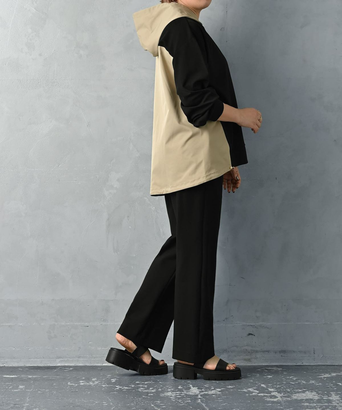 着用イメージ 163cm Regular ブラック