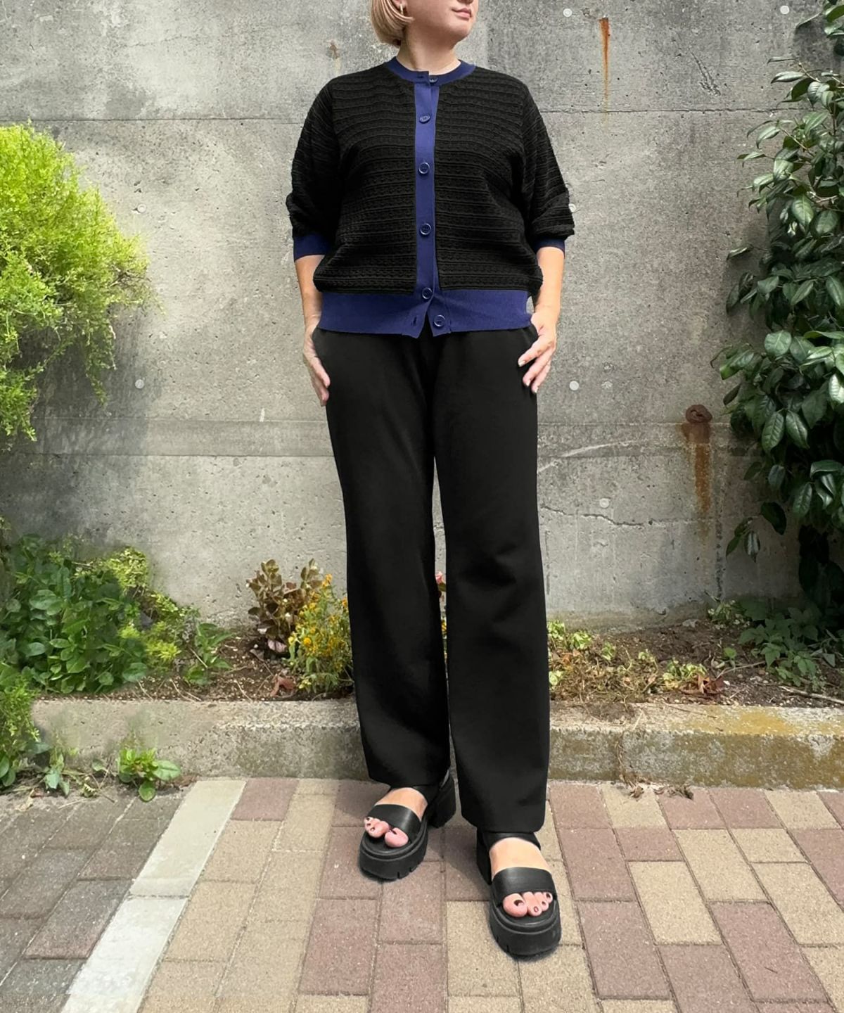 着用イメージ 163cm Regular ブラック