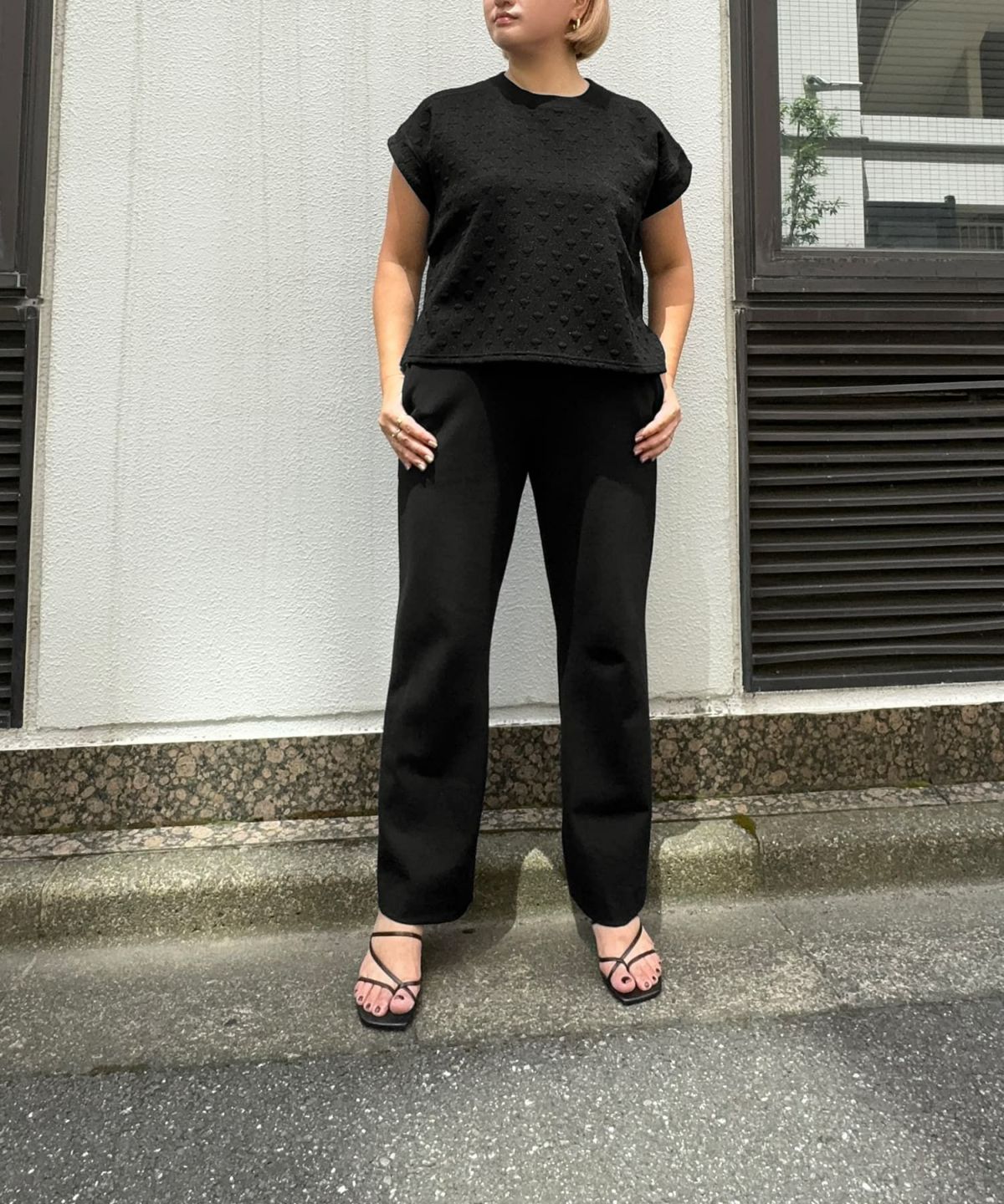 着用イメージ 163cm Regular ブラック