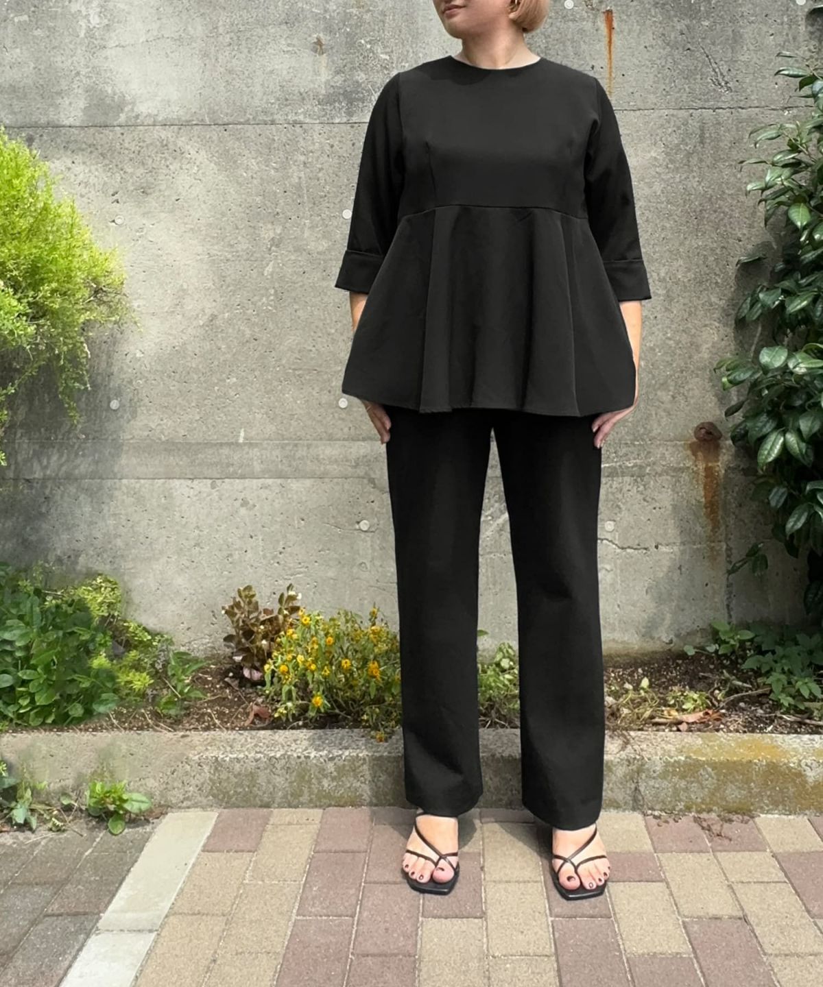 着用イメージ 163cm Regular ブラック