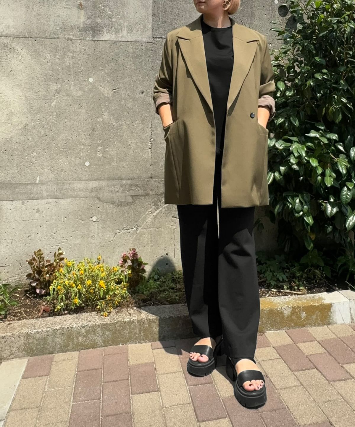 着用イメージ 163cm Regular ブラック