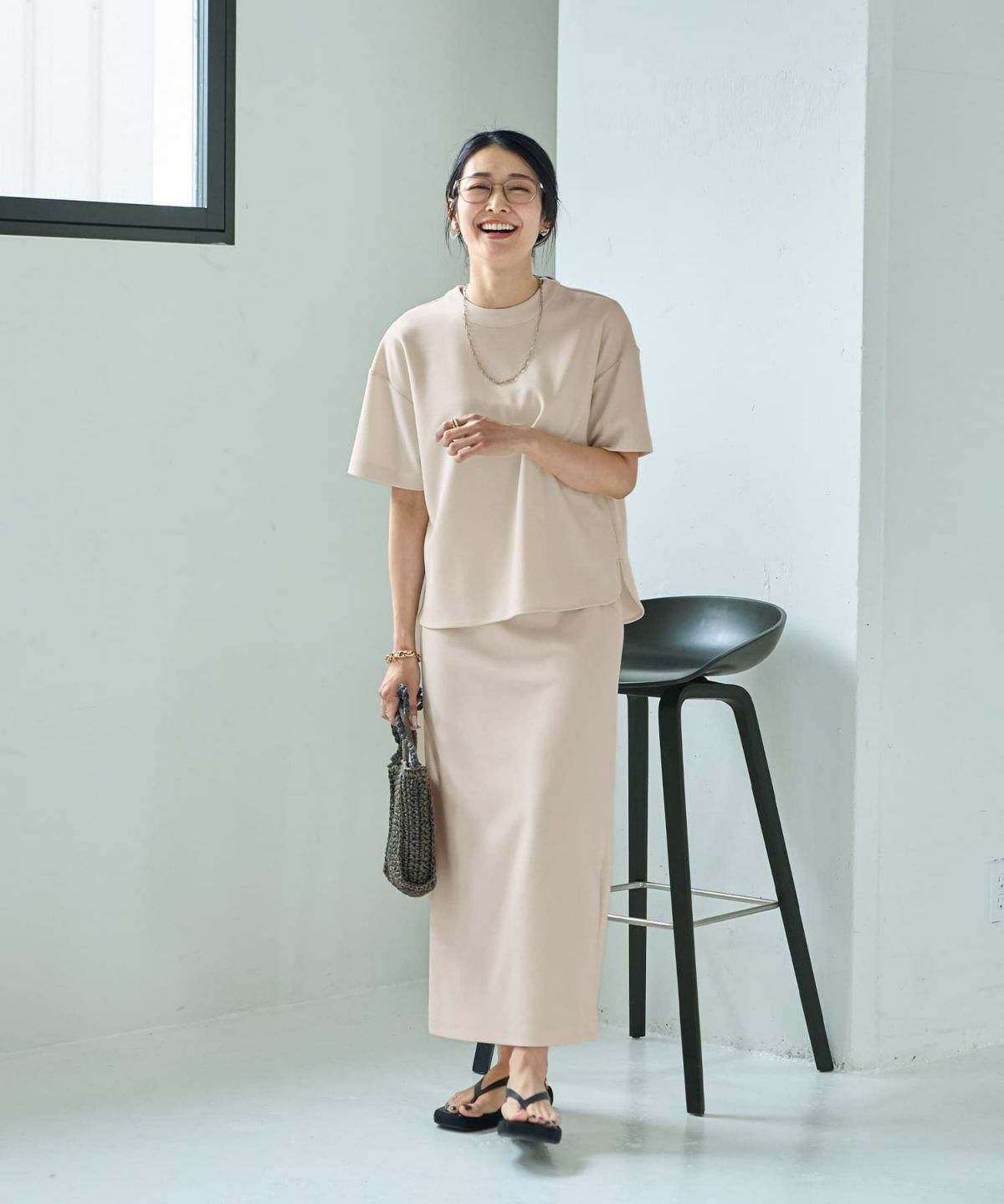 着用イメージ 165cm Sサイズ エクリュ