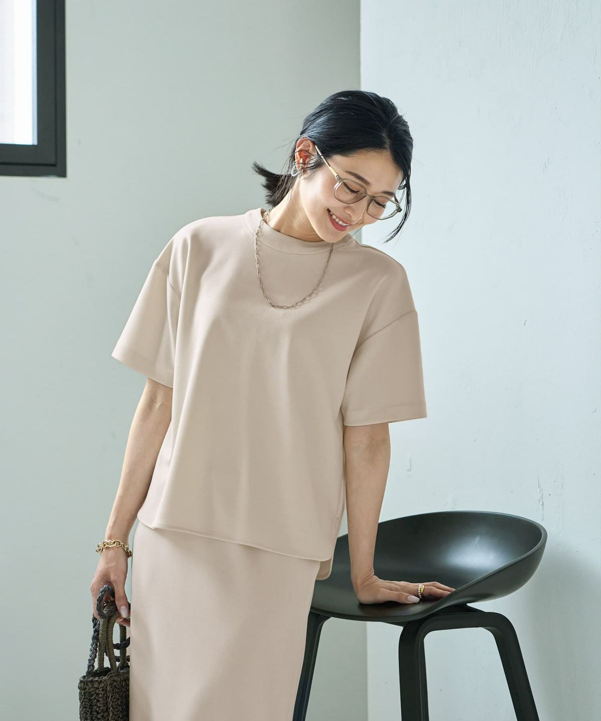 着用イメージ 165cm Sサイズ エクリュ