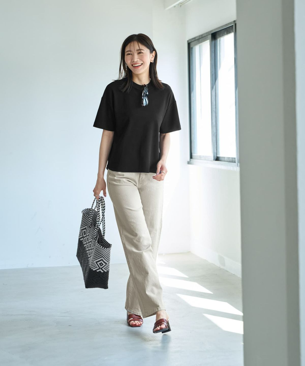 着用イメージ 166cm Sサイズ ブラック