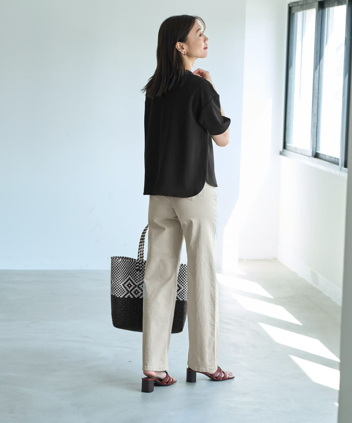 着用イメージ 166cm Sサイズ ブラック