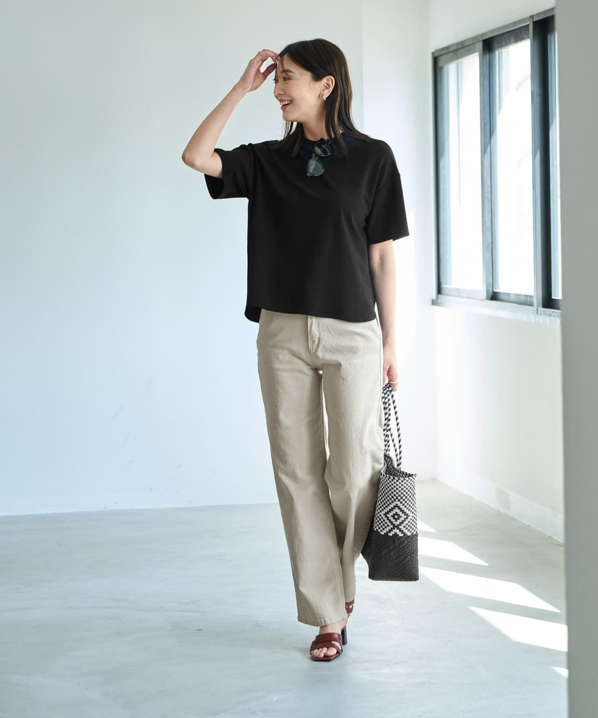 着用イメージ 166cm Sサイズ ブラック